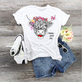 Highland Cow Valentine's Day T-Shirt: I Udderly Adore You