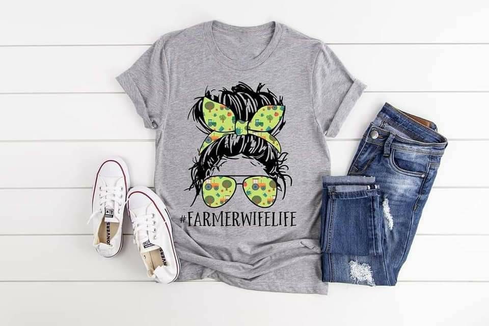 Farmer Wife Life T-Shirt: Country Farm Girl Tee
