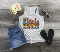 Hippie Girl at Heart Tank Top - Bella Canvas Racerback