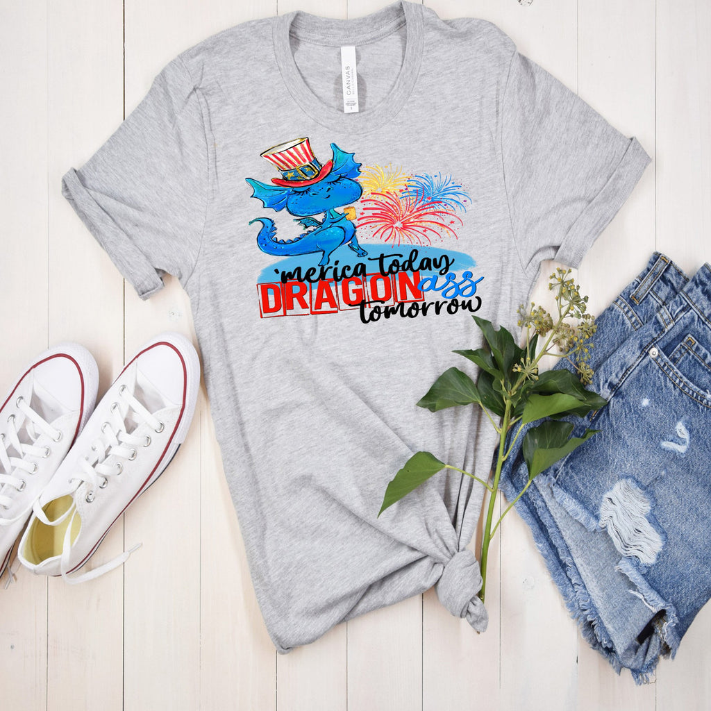 Merica Dragon 4th of July Shirt
