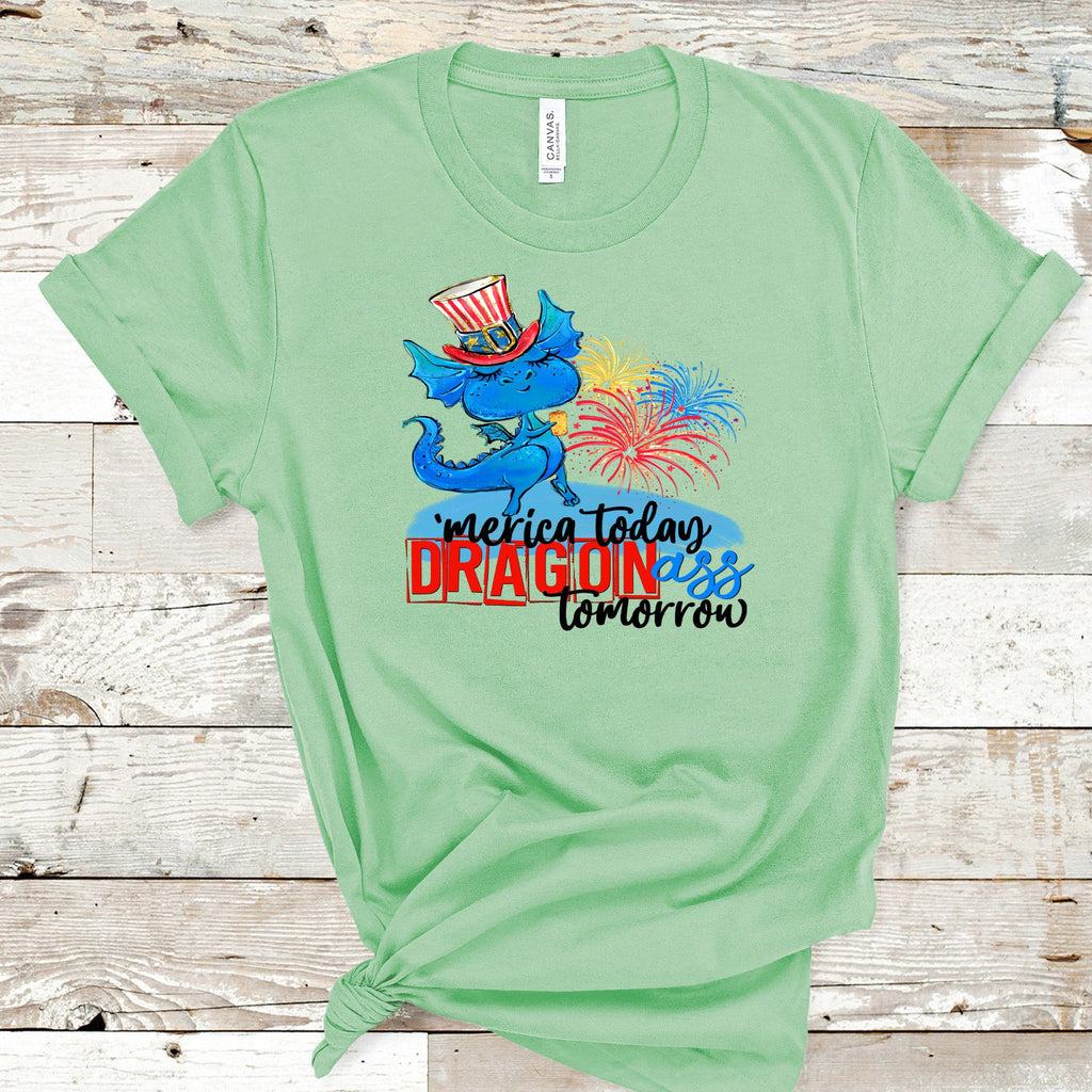 Merica Dragon 4th of July Shirt