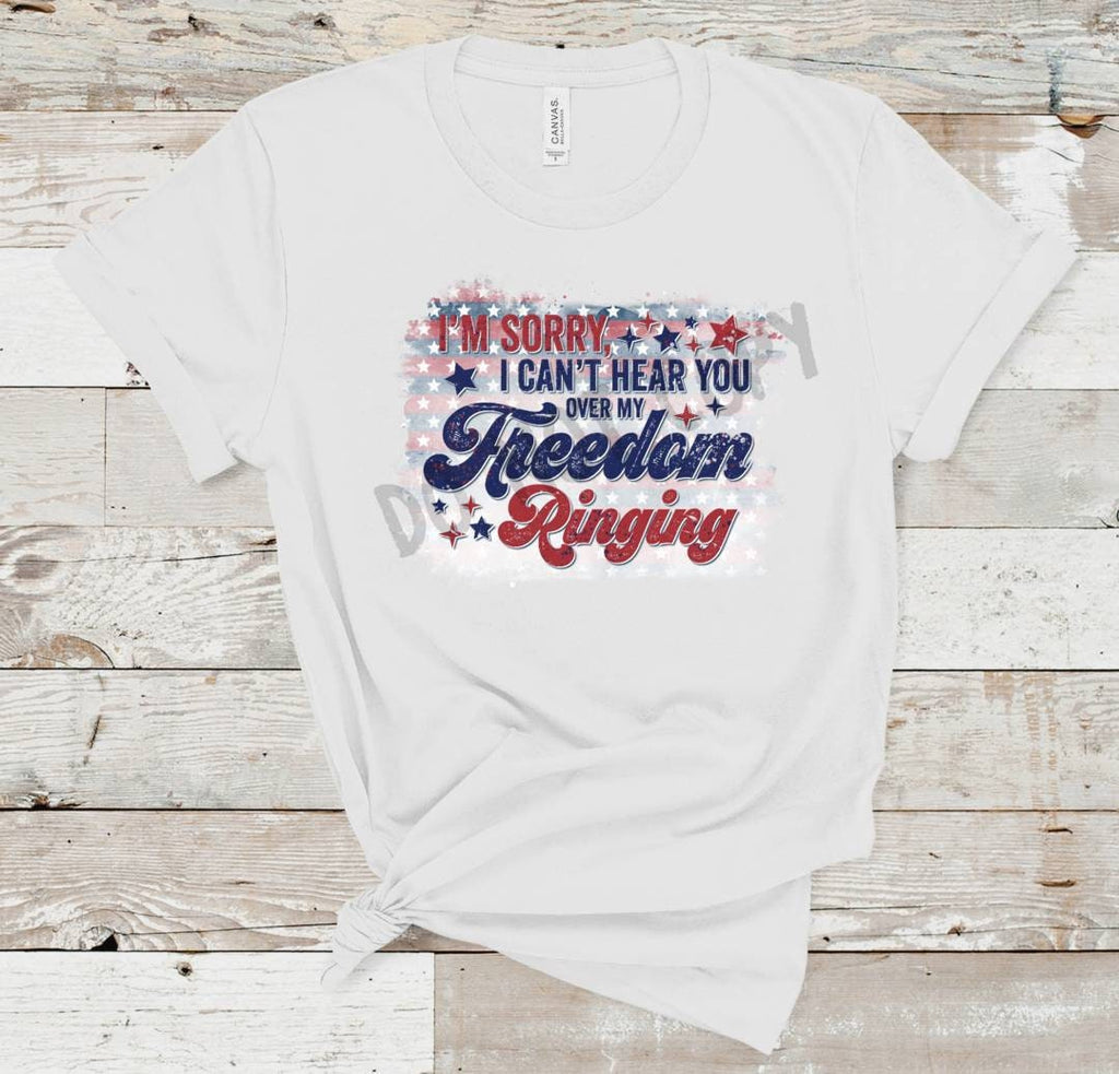 Freedom Ringing 4th of July Shirt: Patriotic Tee