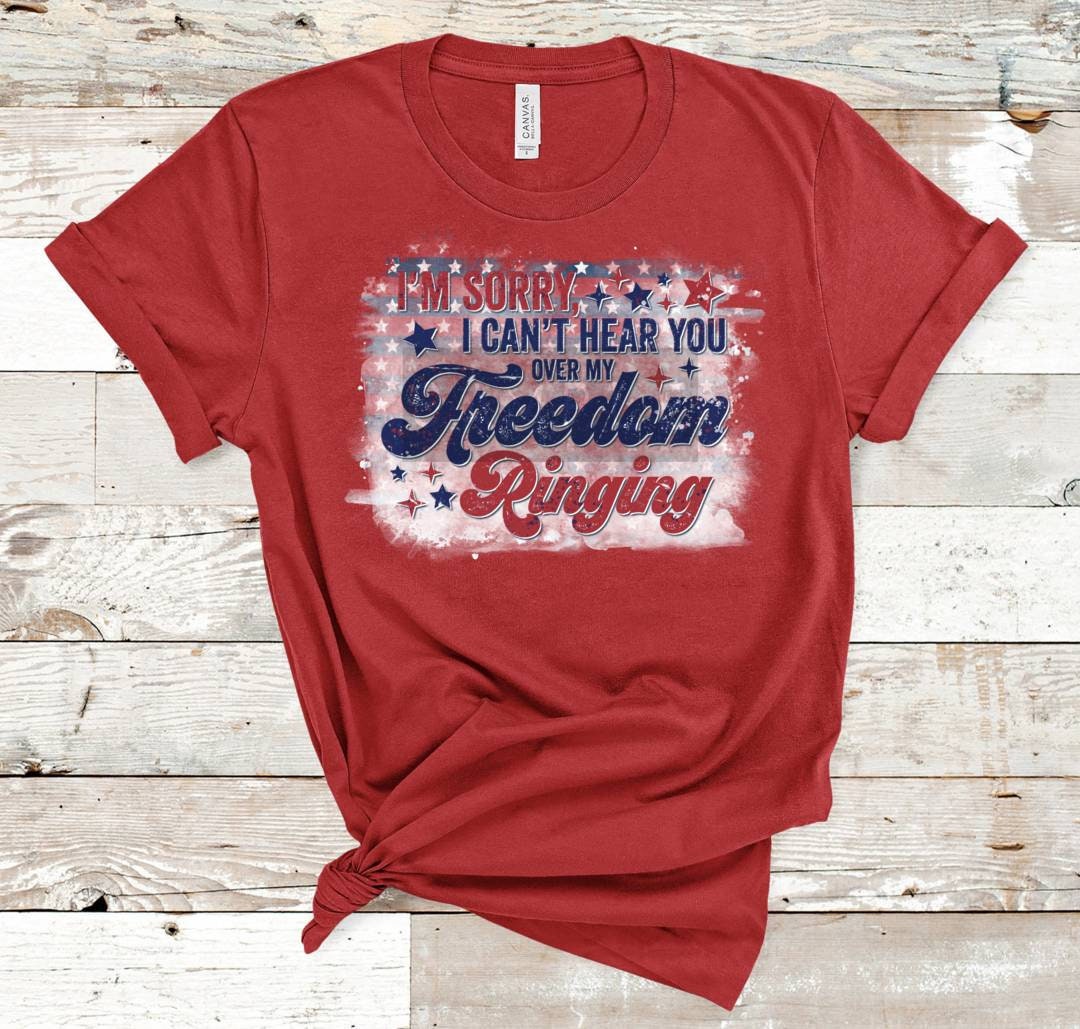 Freedom Ringing 4th of July Shirt: Patriotic Tee