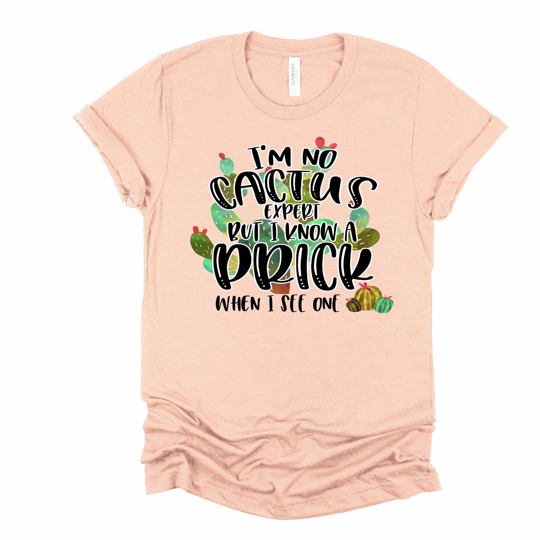 Funny Cactus Shirt: 'I Know A Prick' Graphic Tee