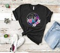 Witchy Moon Crystal Shirt, Crescent Moon Graphic Tee, Bella Canvas Top