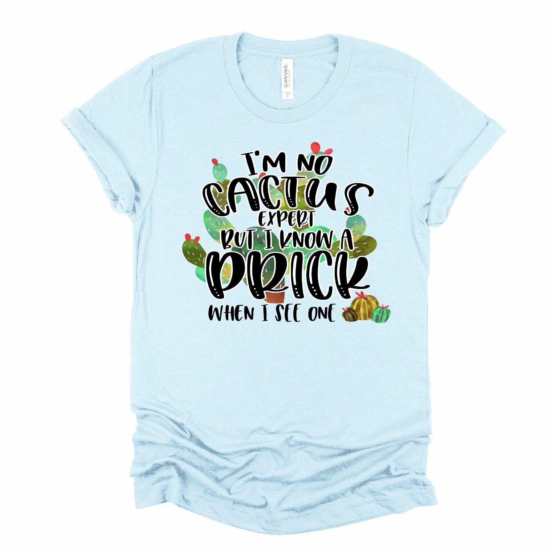 Funny Cactus Shirt: 'I Know A Prick' Graphic Tee