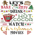 Christmas Baking & Cocoa Sublimation Transfer: Ready To Press