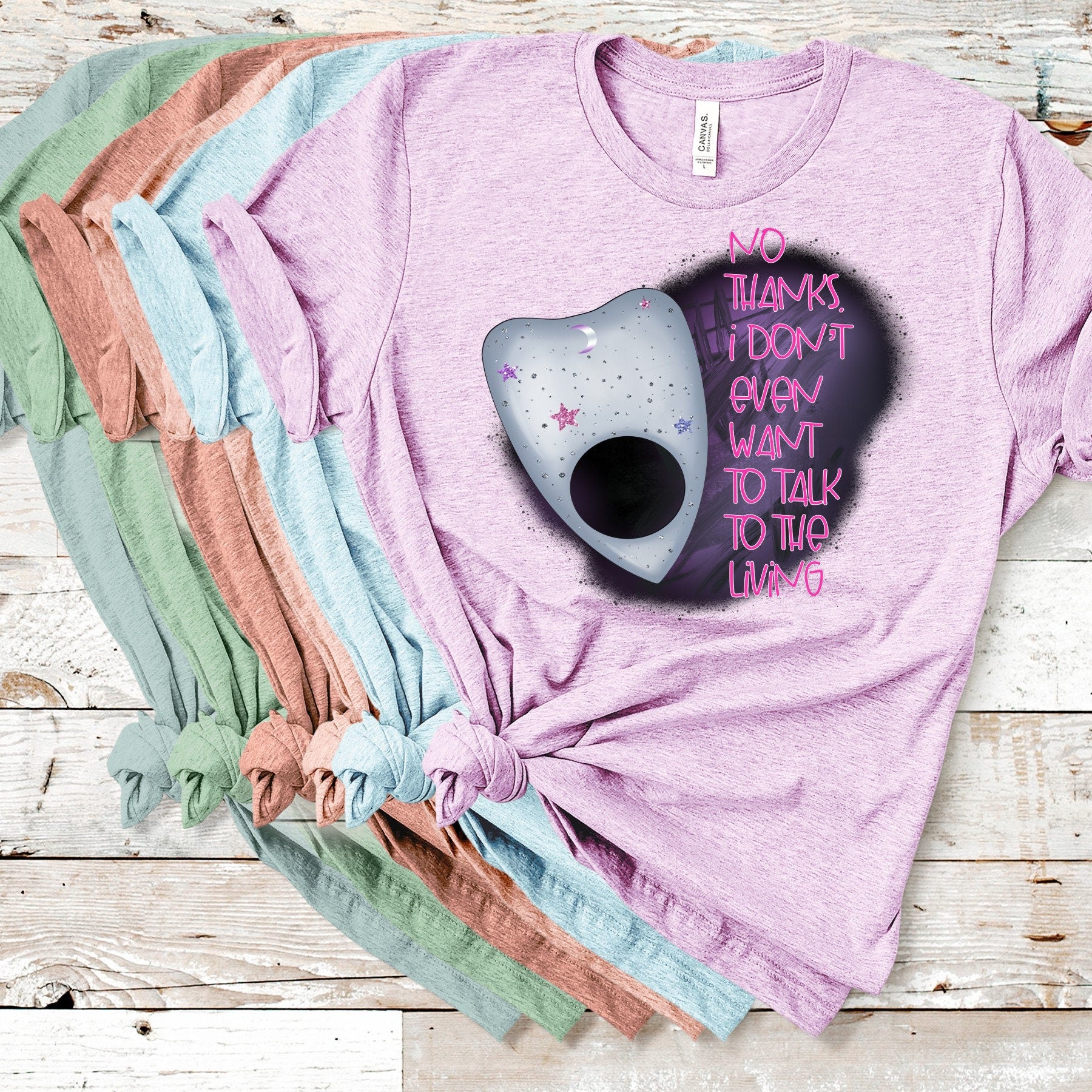 Funny Ouija Planchette Shirt: Sassy Witch Graphic Tee