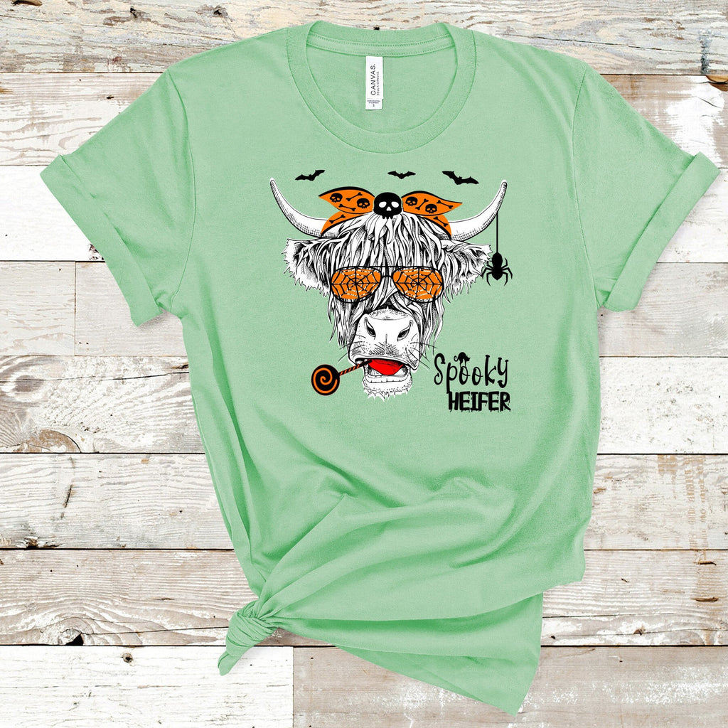 Halloween Highland Cow Shirt: Spooky Heifer Costume