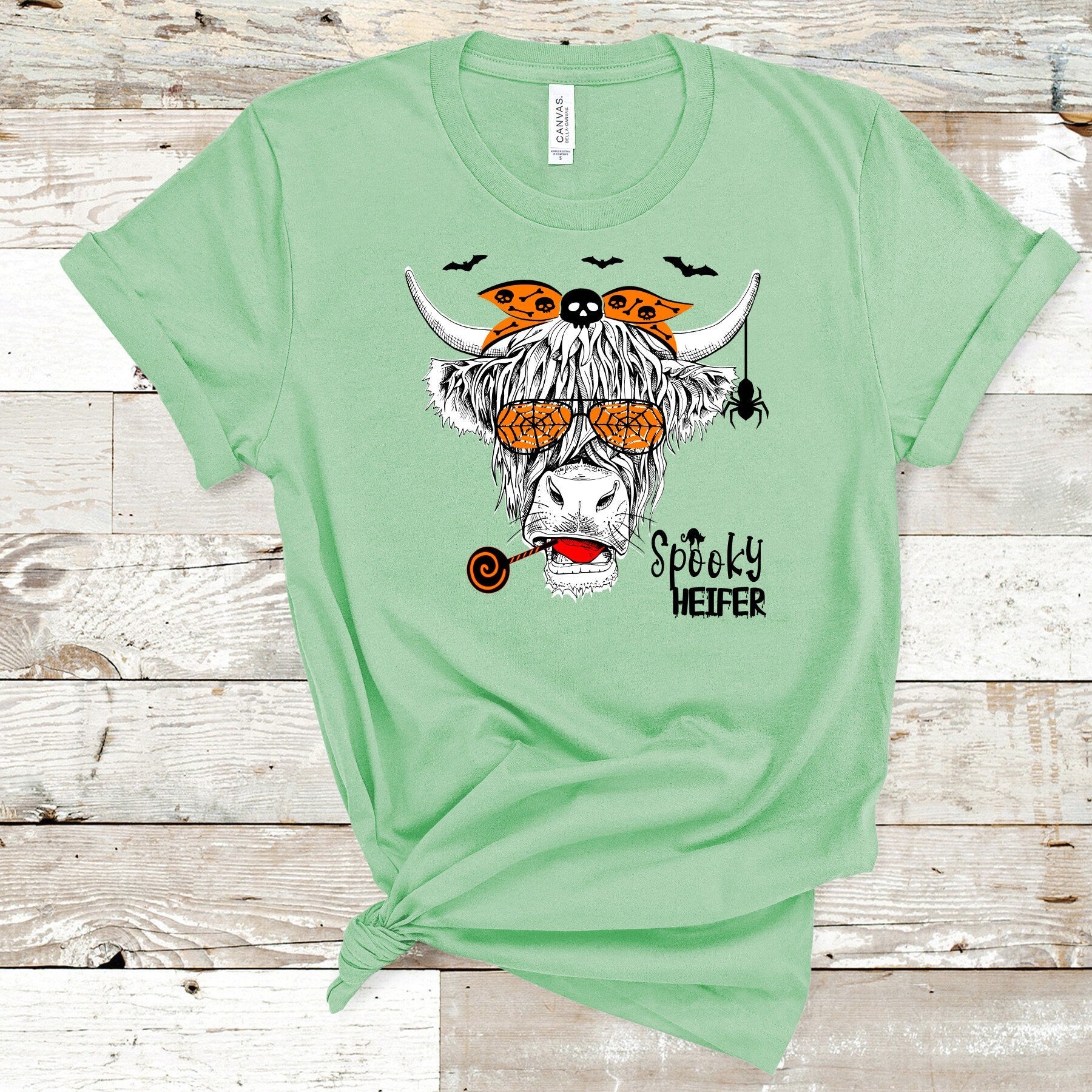 Halloween Highland Cow Shirt: Spooky Heifer Costume