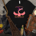 Yoga Flamingo Witch T-Shirt: Inner Peace Humor, Bella Canvas Tee