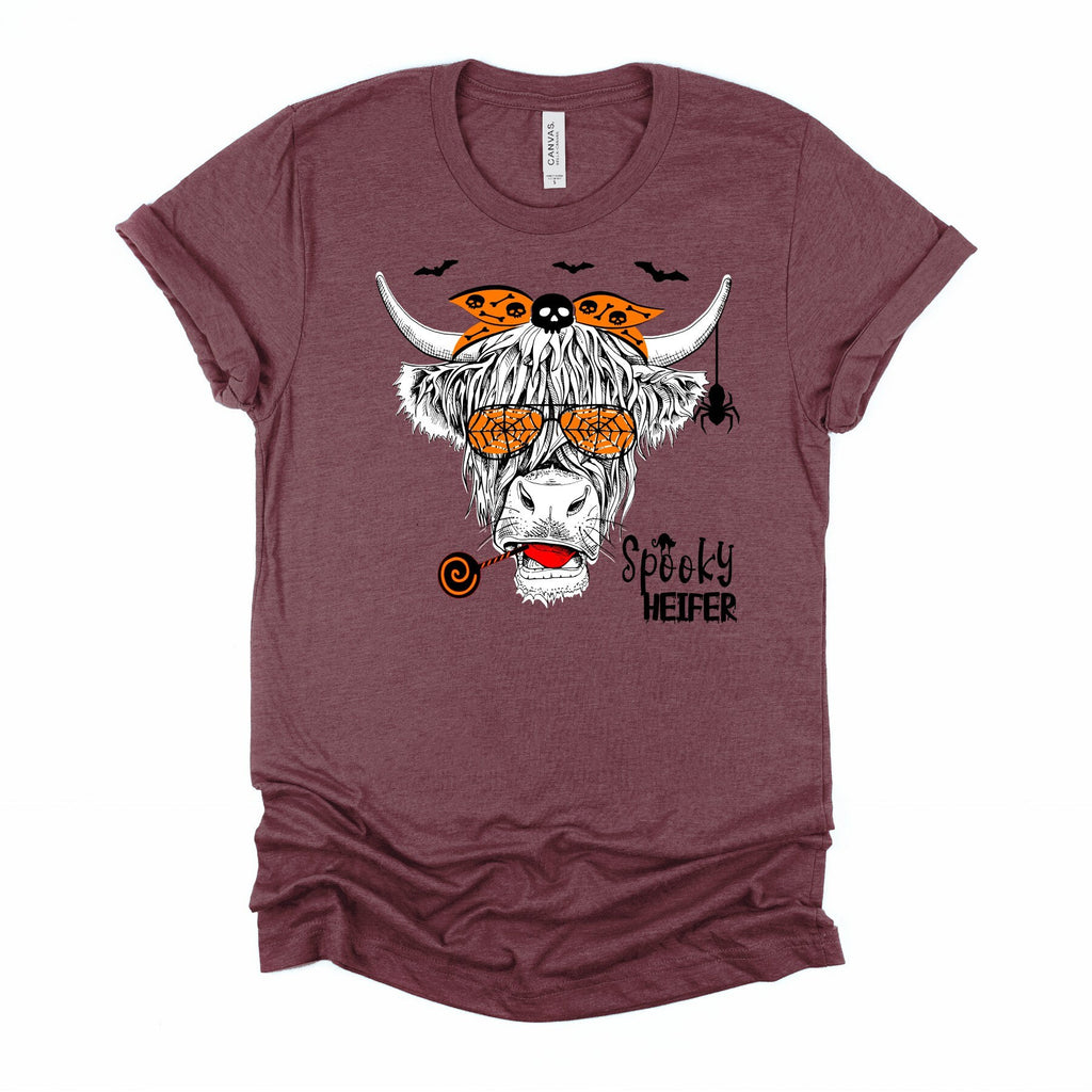 Halloween Highland Cow Shirt: Spooky Heifer Costume