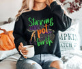 Funny Witch Long Sleeve Shirt: Stirring The Pot Bella Canvas Tee