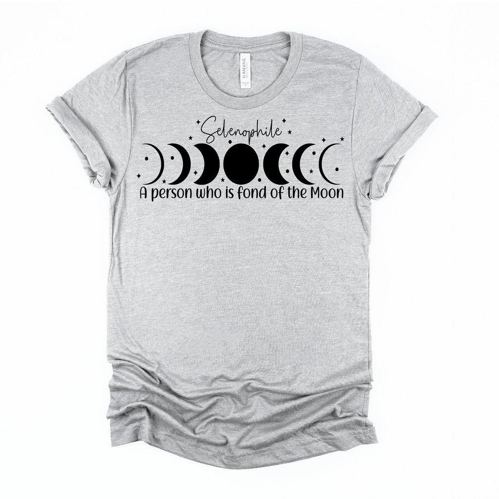 Selenophile Moon Phases Shirt - Lunar Lover Tee