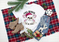 Creepy Christmas Skull Santa T-Shirt: Jolly Holiday Goth