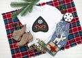 Creepy Christmas Planchette T-Shirt: Candy Cane Pentacle Witch Yule