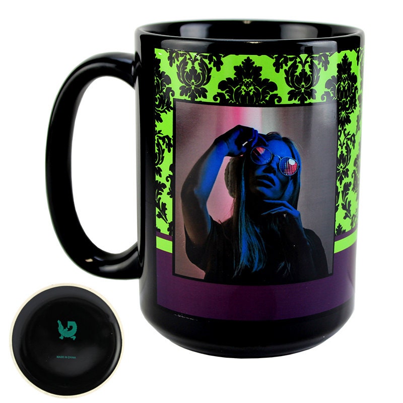 Custom 15 oz Ceramic Mug: Personalized Photo or Text Gift