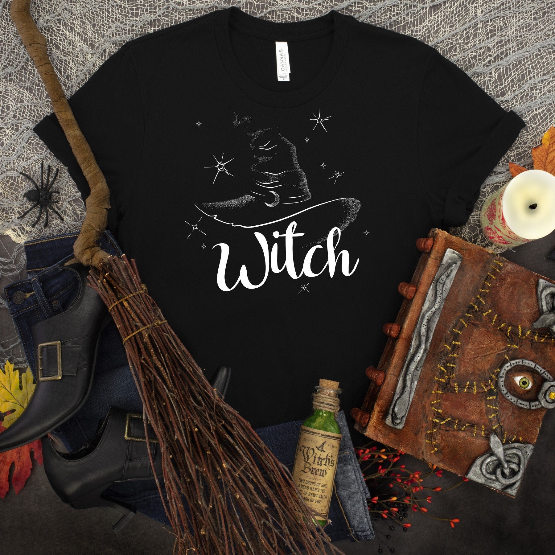 Witch Hat Tee: Halloween Witch, Shirt, Goddess, Wiccan,