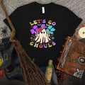 Let's Go Ghouls Retro Ghost Tee: Hippie Halloween