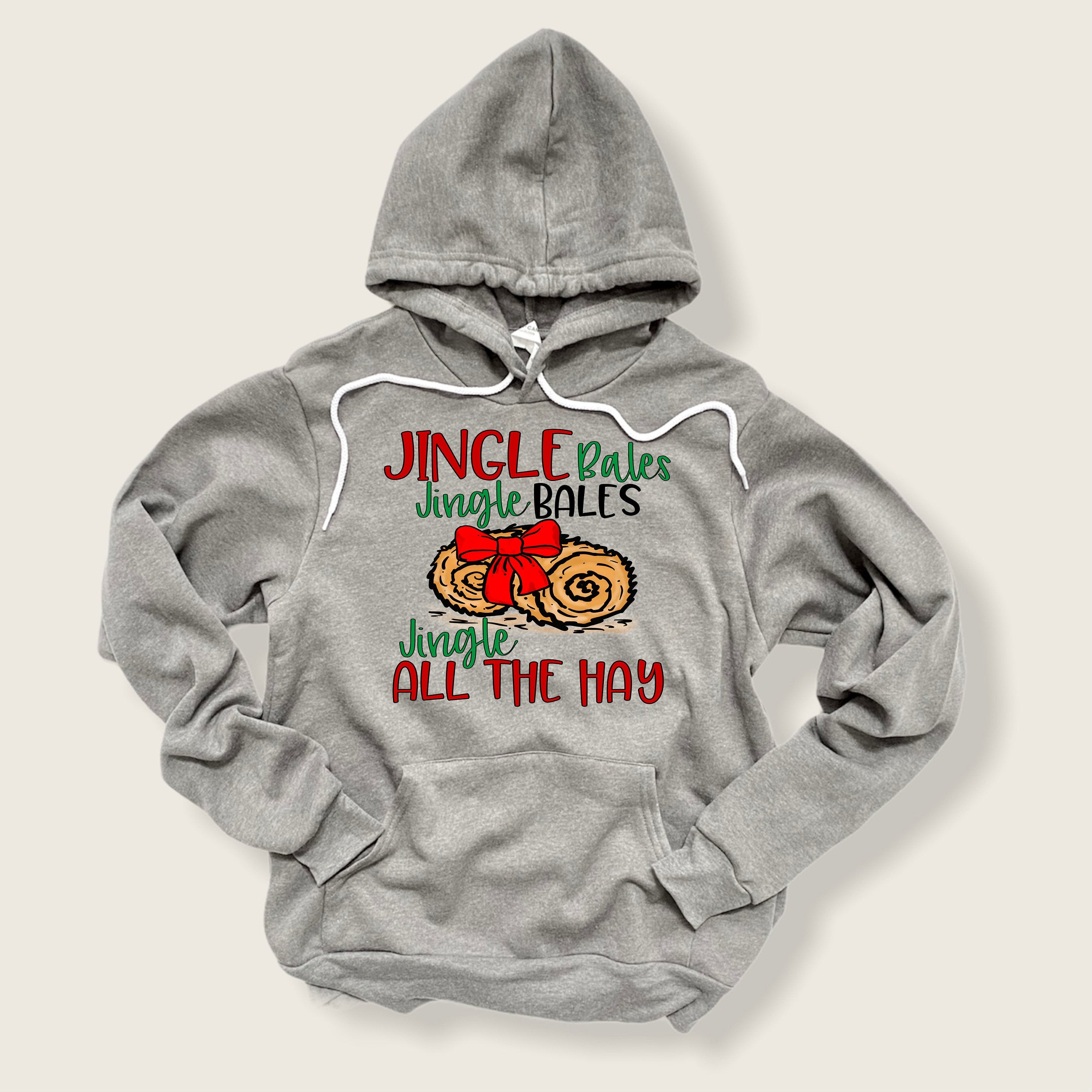 Jingle Bales Christmas Tee: Funny Farm Horse Shirt