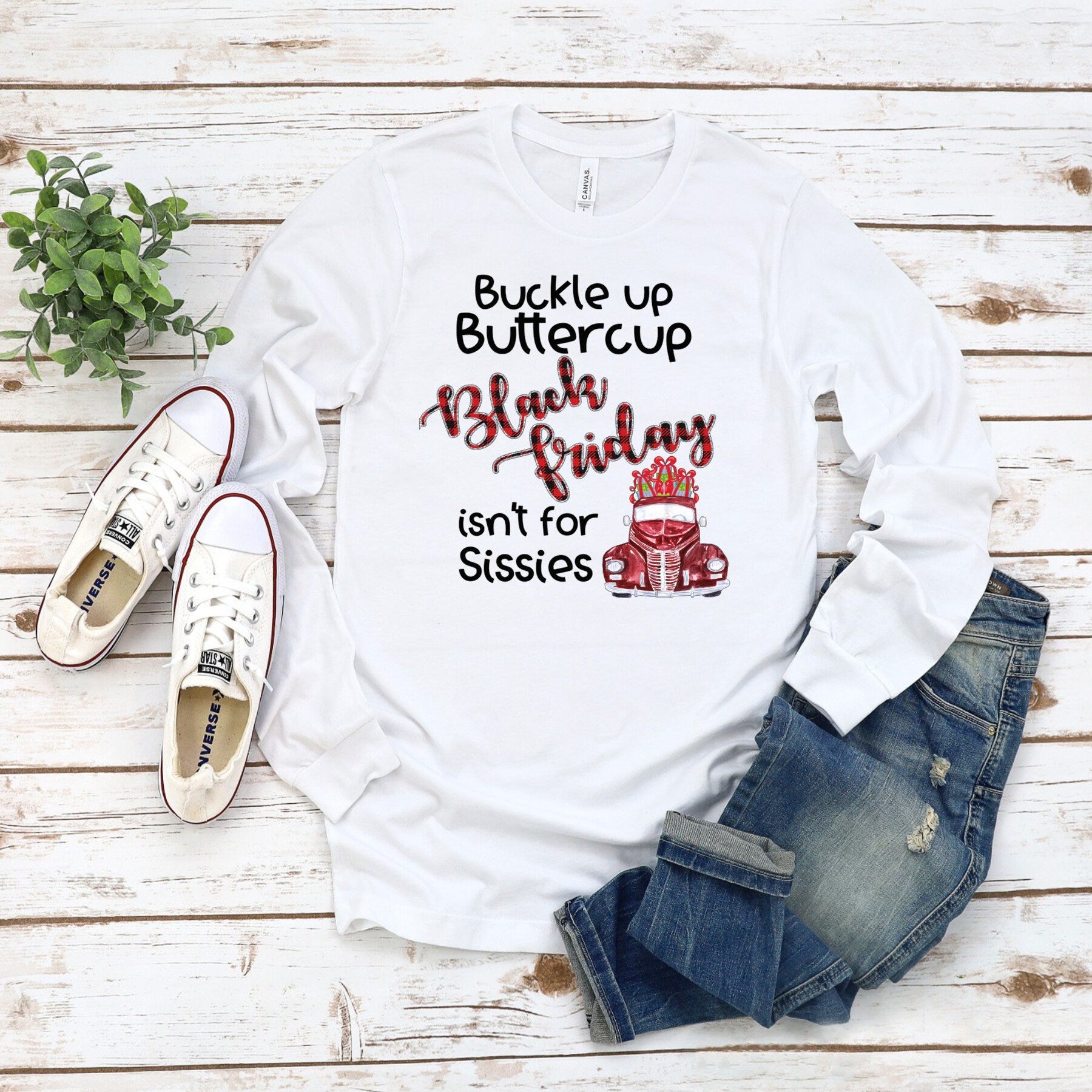 Buckle Up Buttercup Black Friday Shirt, Shopping Fun