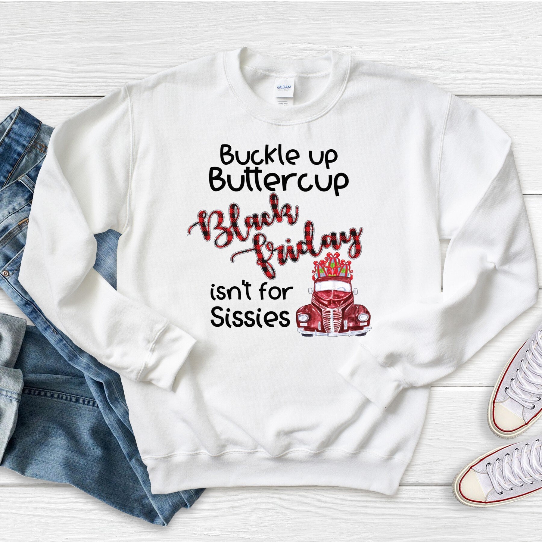 Buckle Up Buttercup Black Friday Shirt, Shopping Fun