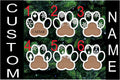 Custom Dog Paw Christmas Ornament: Personalized Yule Tree Decoration