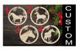 Custom Horse Name Christmas Ornament: Handmade Wood Yule Decor