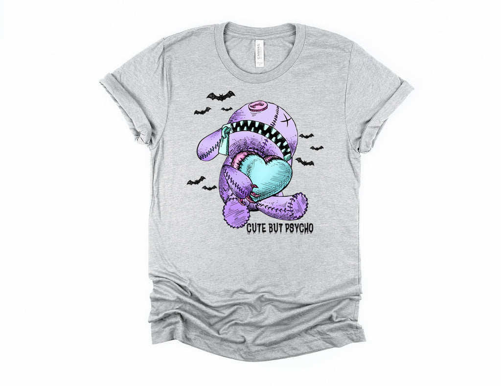 Gothic Pastel Voodoo Doll T-Shirt, Cute But Psycho, Witchy Valentines