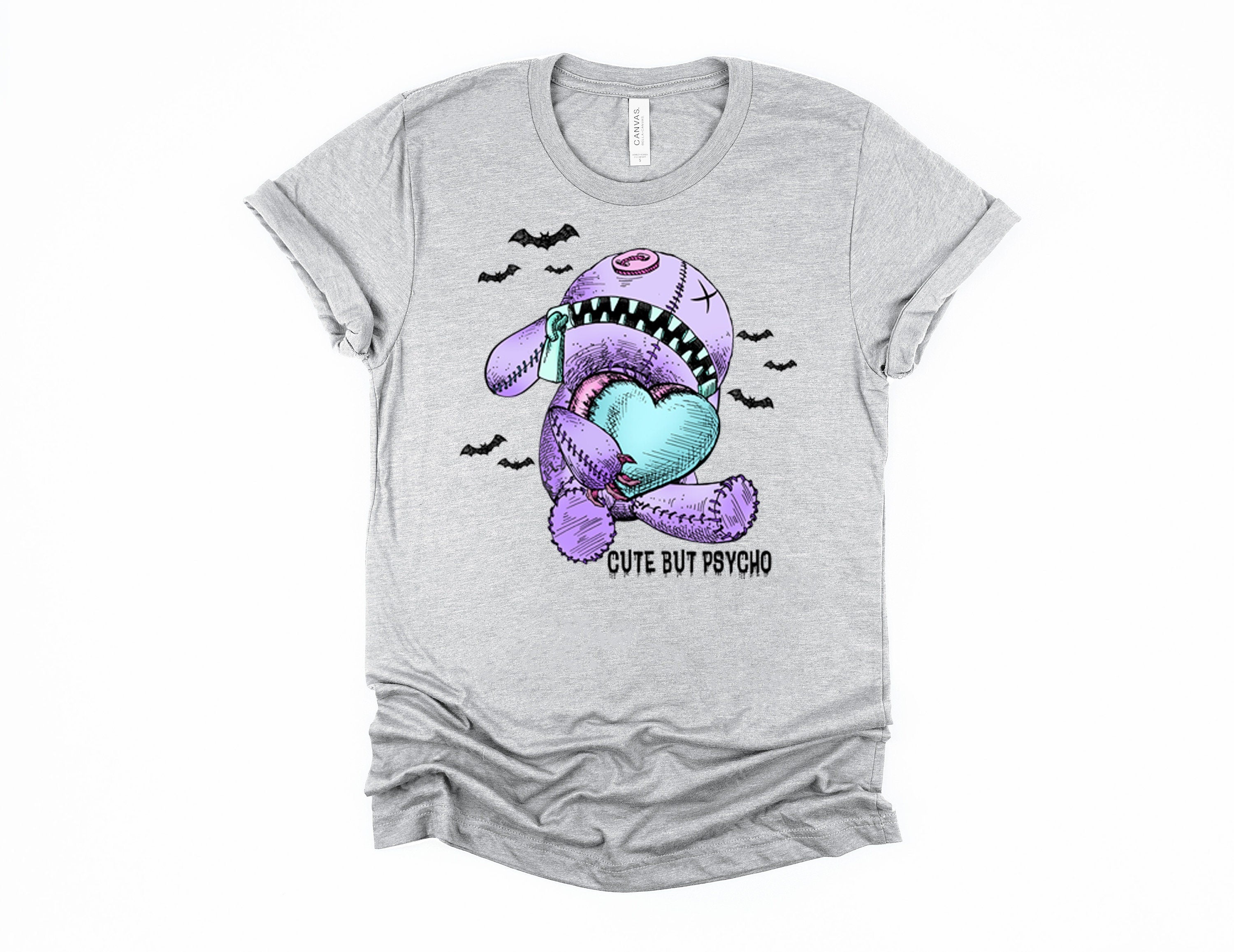 Gothic Pastel Voodoo Doll T-Shirt, Cute But Psycho, Witchy Valentines