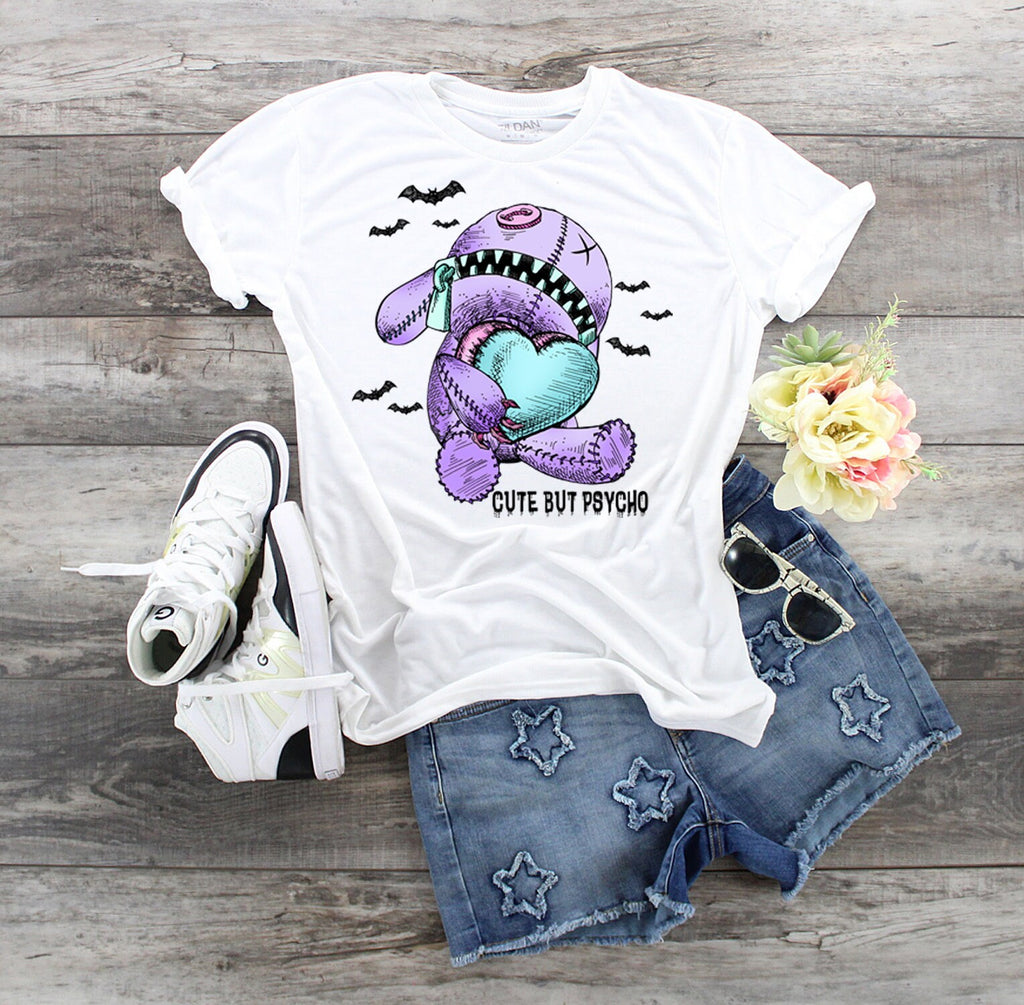 Gothic Pastel Voodoo Doll T-Shirt, Cute But Psycho, Witchy Valentines