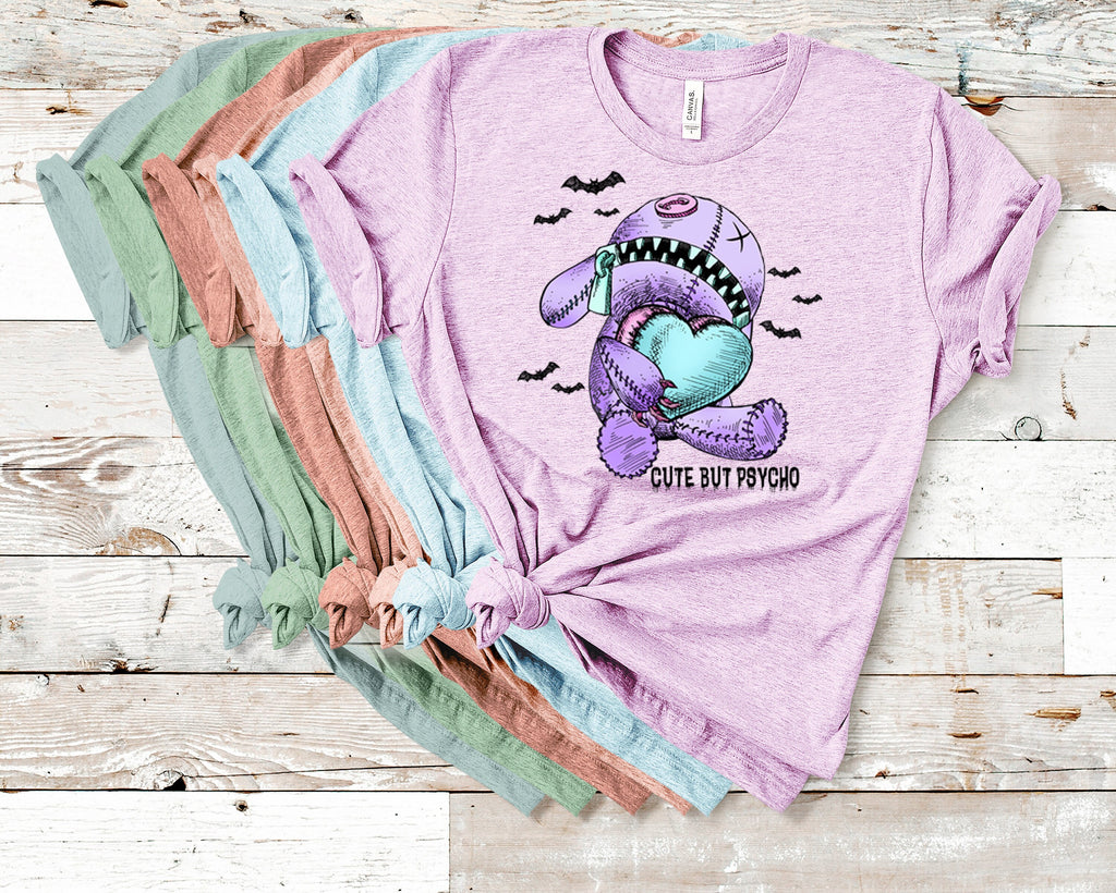 Gothic Pastel Voodoo Doll T-Shirt, Cute But Psycho, Witchy Valentines