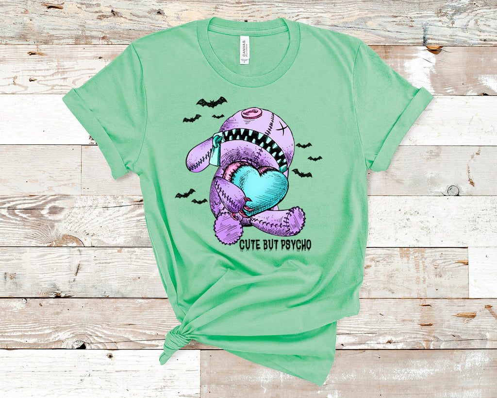 Gothic Pastel Voodoo Doll T-Shirt, Cute But Psycho, Witchy Valentines