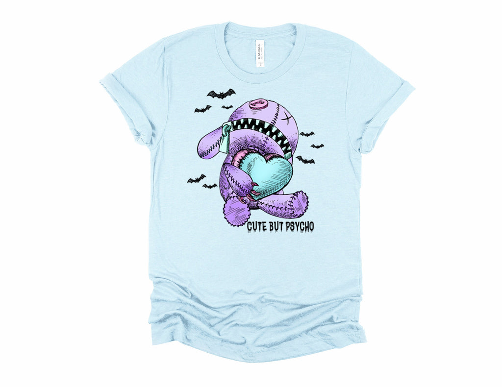 Gothic Pastel Voodoo Doll T-Shirt, Cute But Psycho, Witchy Valentines