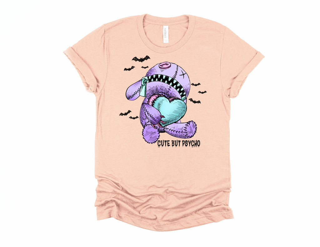 Gothic Pastel Voodoo Doll T-Shirt, Cute But Psycho, Witchy Valentines