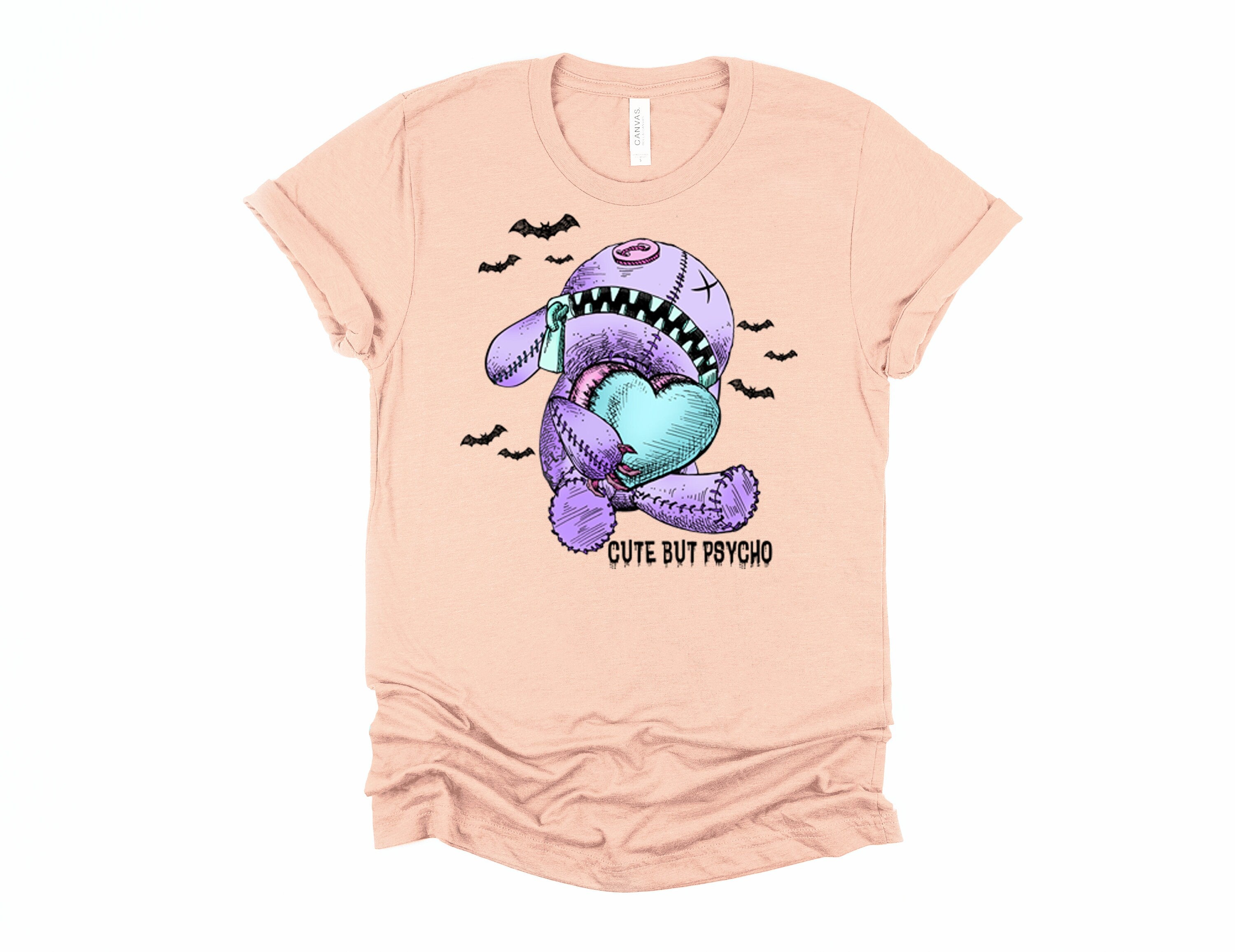Gothic Pastel Voodoo Doll T-Shirt, Cute But Psycho, Witchy Valentines