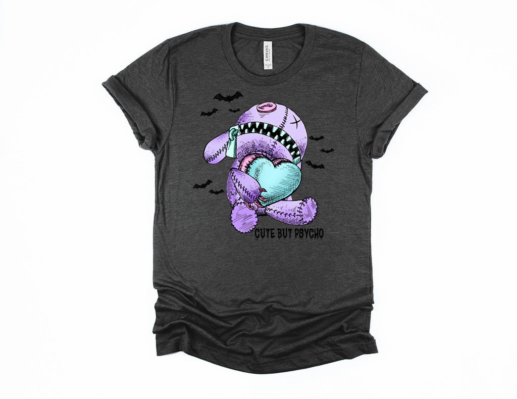 Gothic Pastel Voodoo Doll T-Shirt, Cute But Psycho, Witchy Valentines