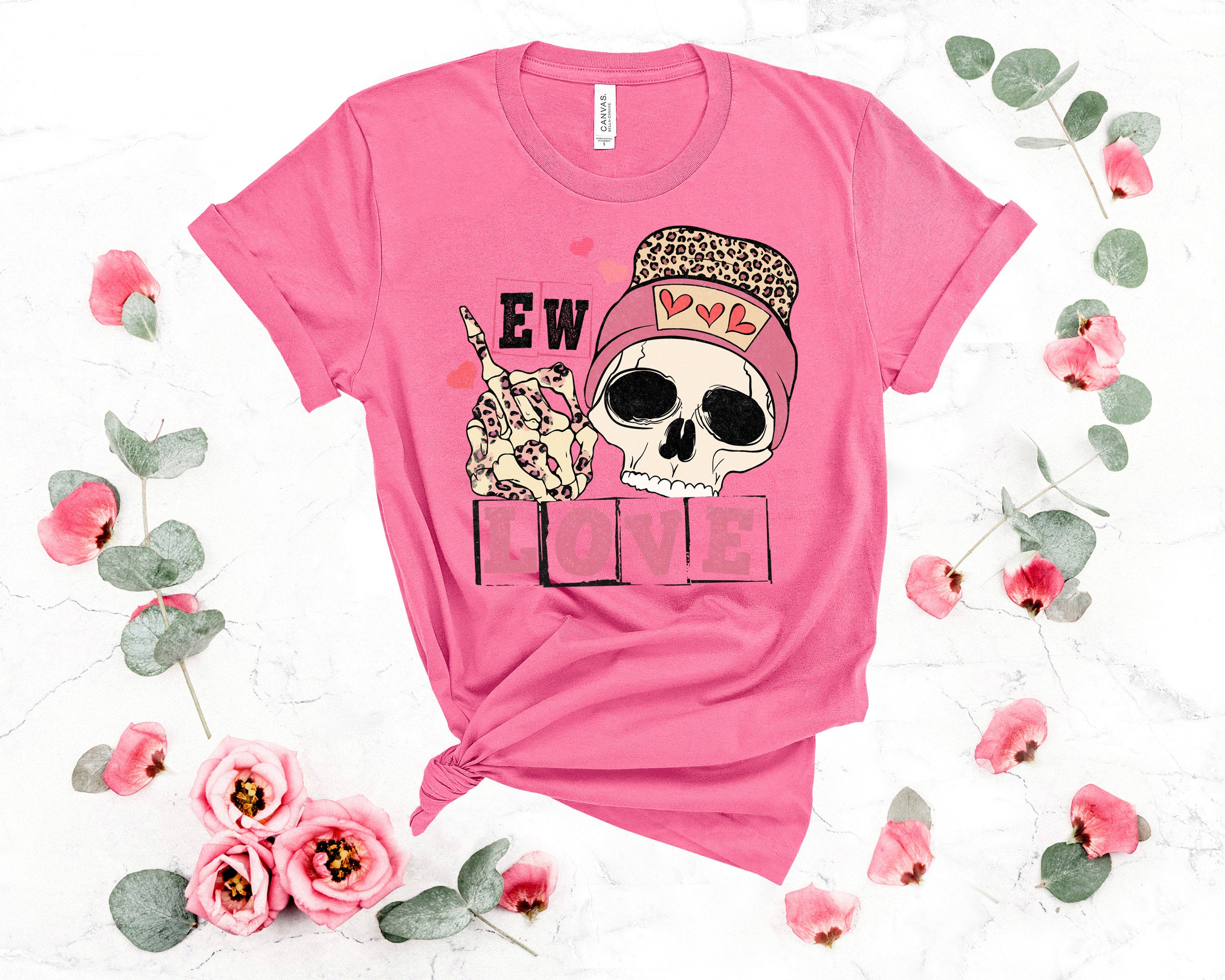 Eww Love Skull Shirt: Funny Anti-Valentine's Day Tee