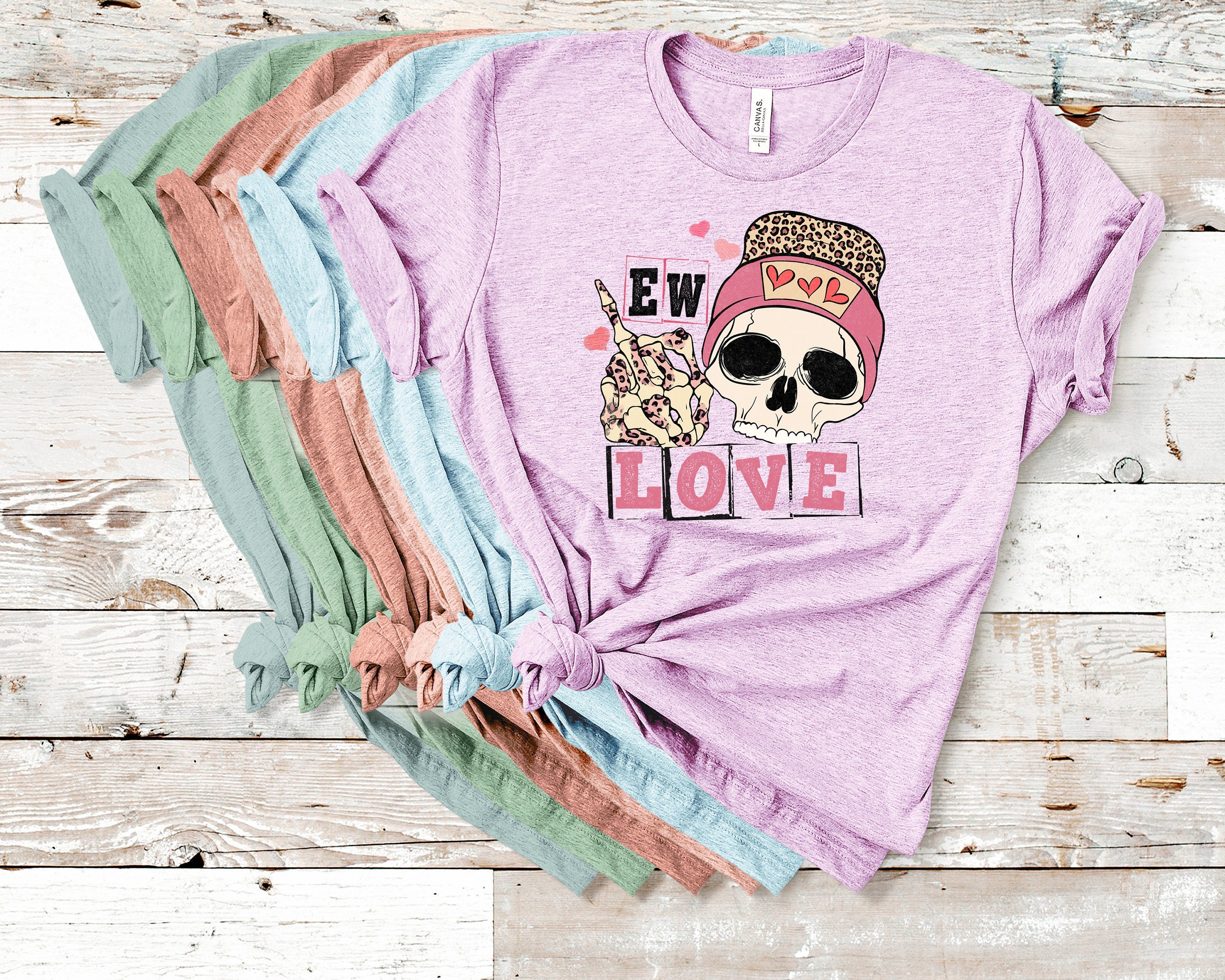 Eww Love Skull Shirt: Funny Anti-Valentine's Day Tee