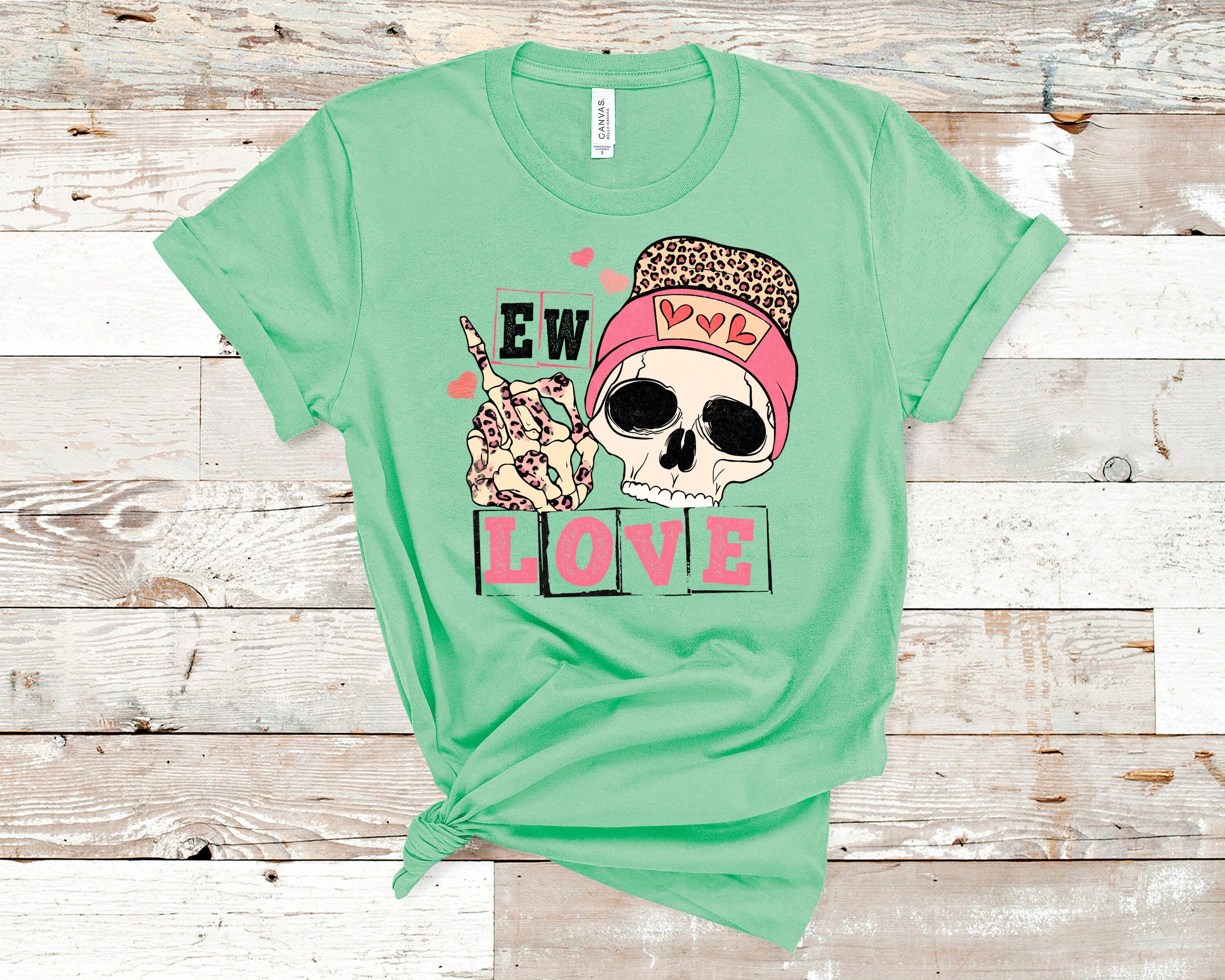 Eww Love Skull Shirt: Funny Anti-Valentine's Day Tee