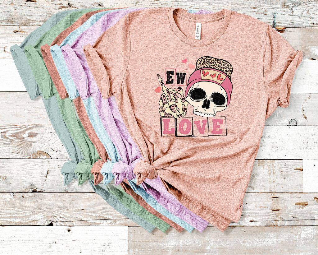 Eww Love Skull Shirt: Funny Anti-Valentine's Day Tee