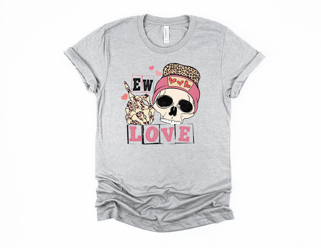 Eww Love Skull Shirt: Funny Anti-Valentine's Day Tee