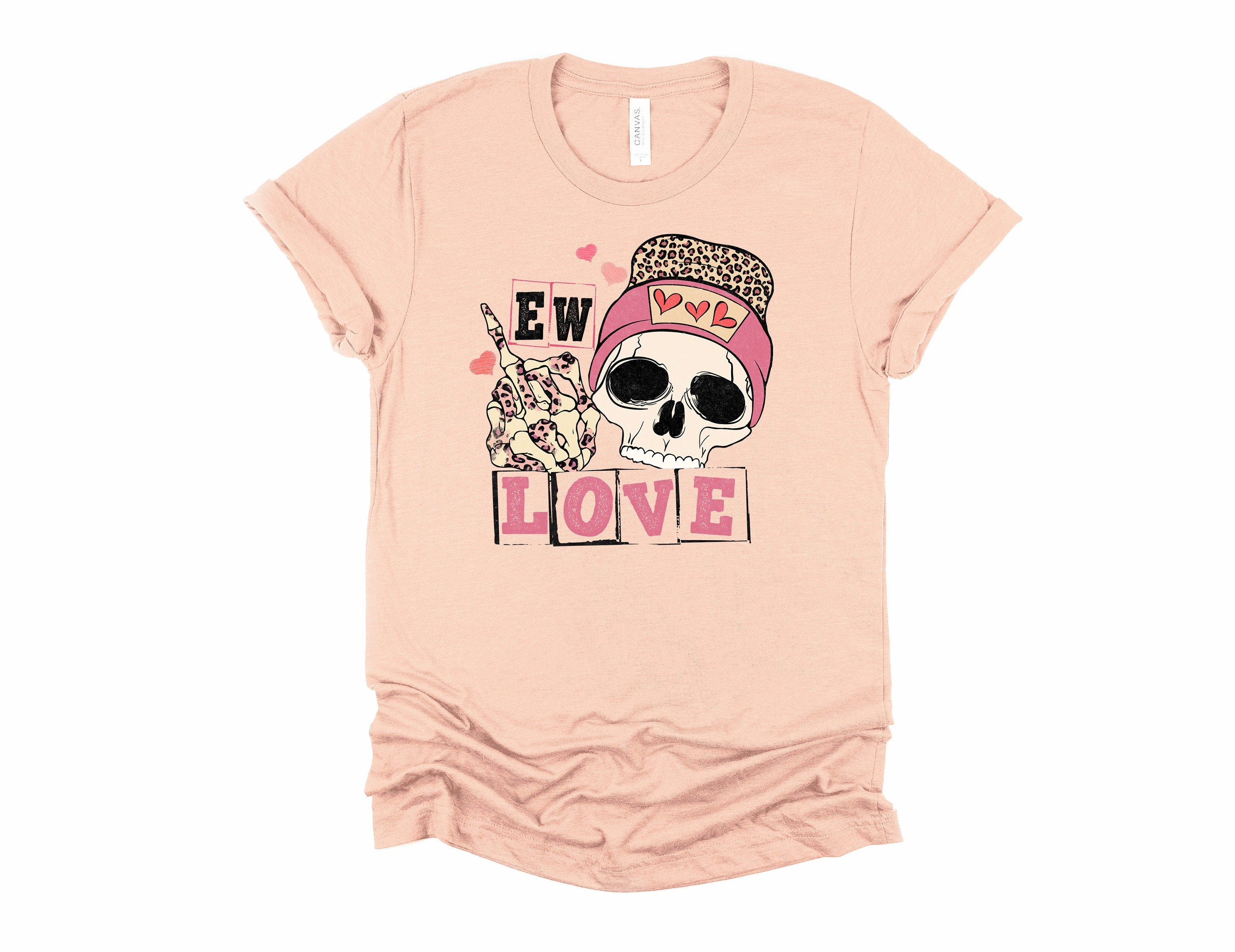 Eww Love Skull Shirt: Funny Anti-Valentine's Day Tee
