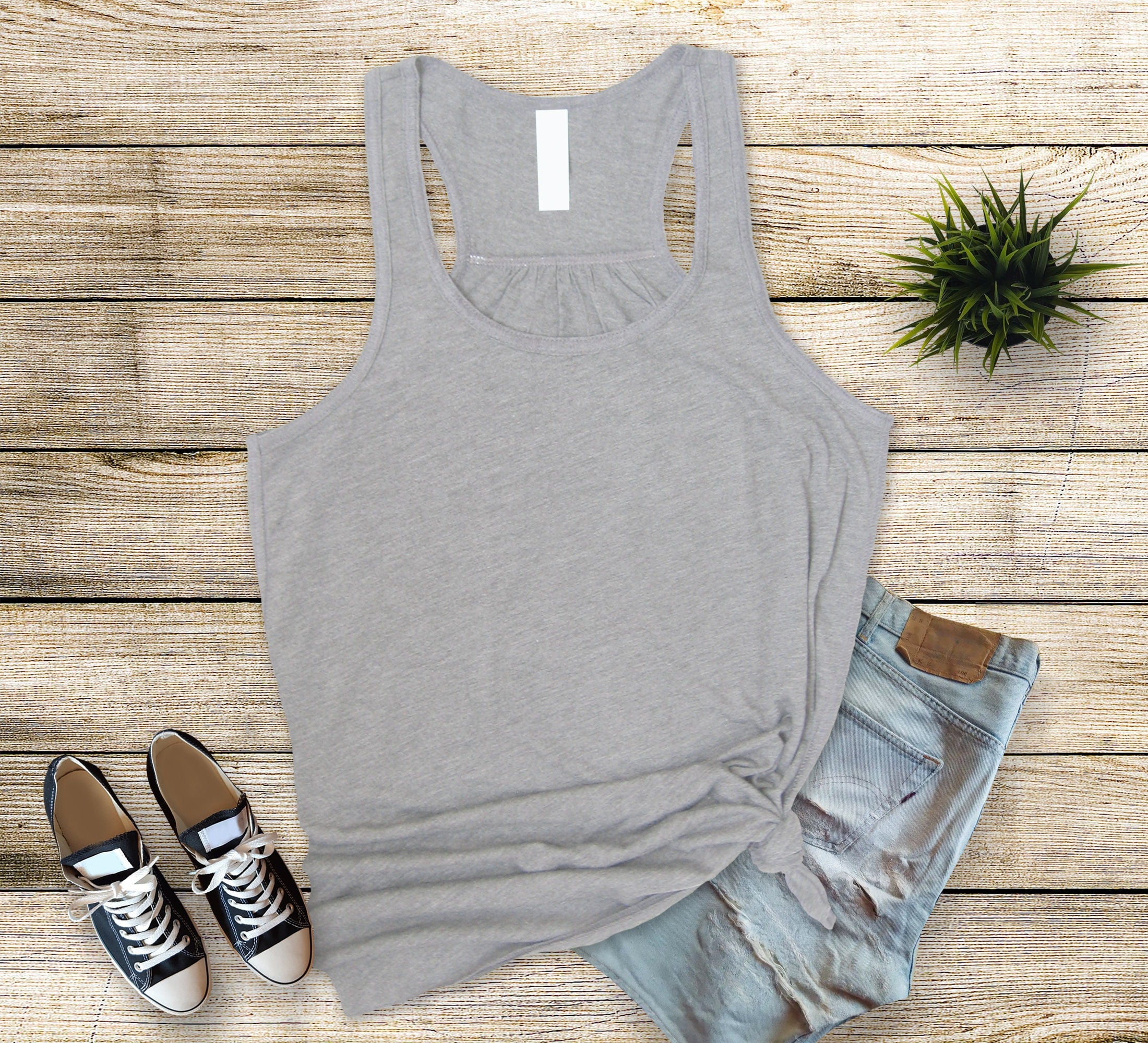 Cat Let That Shit Go, Funny Cat, Bella Canvas flowy tank.