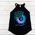 Cat Mom Tank Top: Flower Paw Print - District Rocker Tank