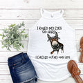 Funny Donkey Tank Top: I Rolled My Eyes Graphic Rocker Tank