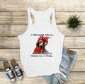 I May Look Calm... Chicken Mom Tank Top, Funny Slogan