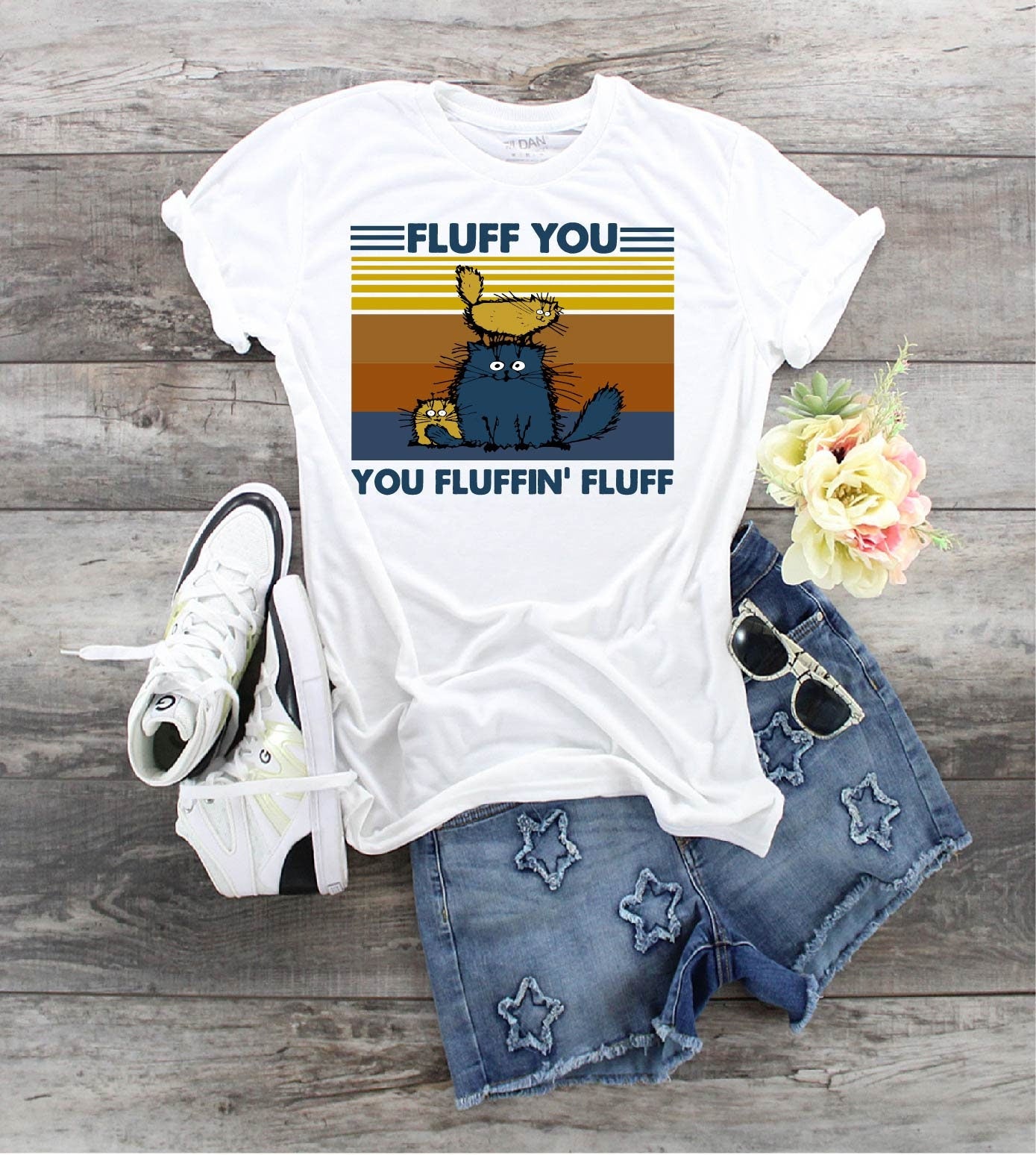 Funny Cat Shirt: Fluff You Design, Cat Lover Tee