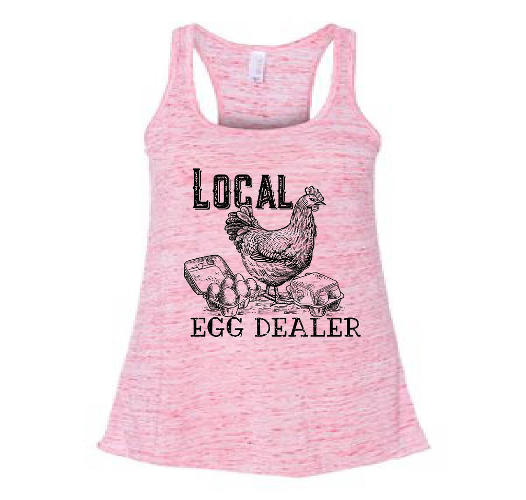 Local Egg Dealer Chicken Tank Top, Funny Chicken Mom Design