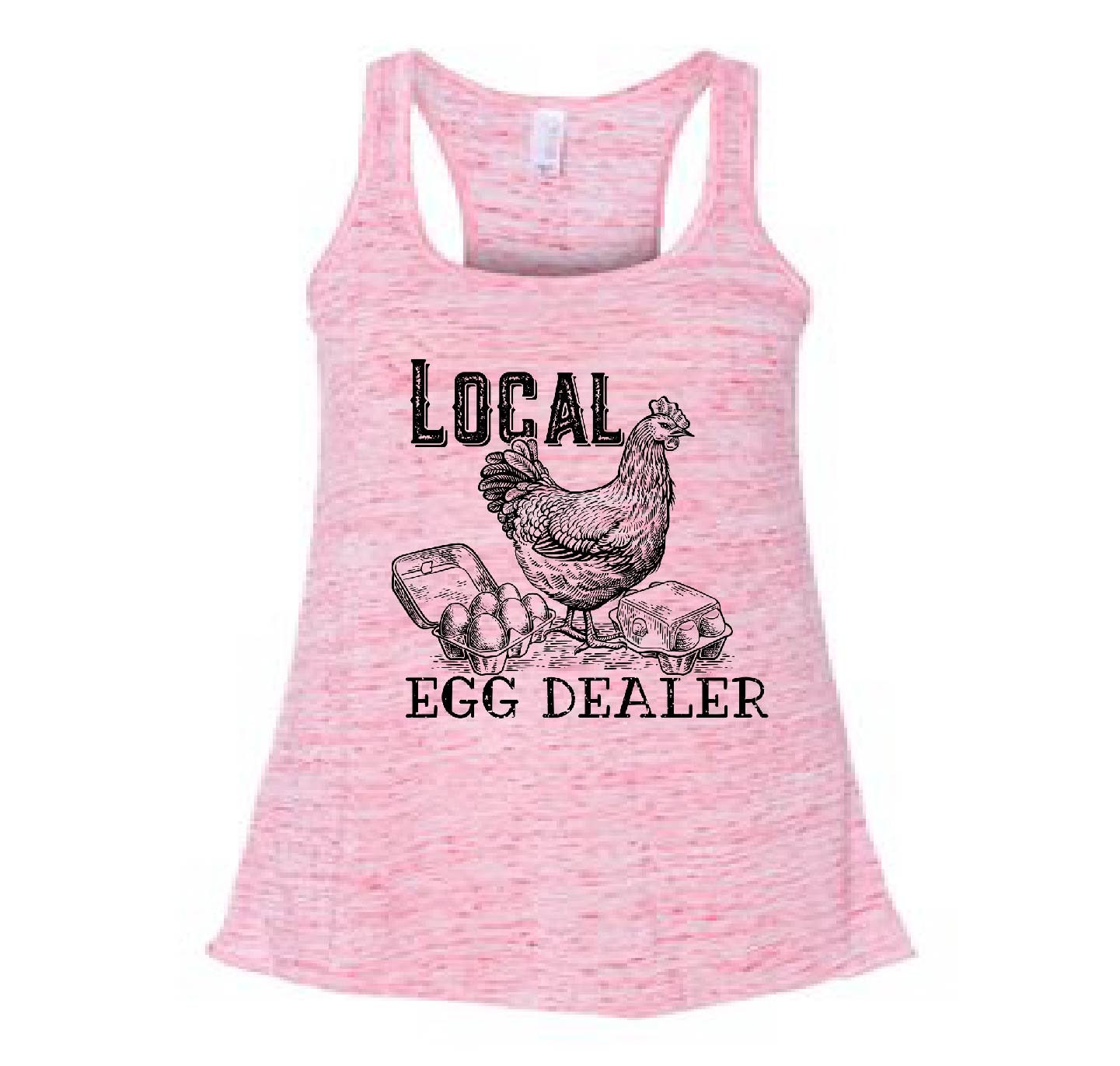 Local Egg Dealer Chicken Tank Top, Funny Chicken Mom Design